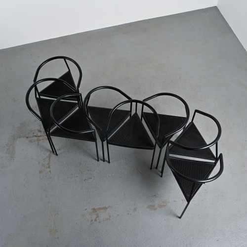 Millepunte Chairs by Peregalli and Calatroni for Zeus Noto, circa 1985