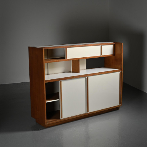 Buffet passe-plat, Le Corbusier, Pierre Guariche, Firminy, circa 1965
