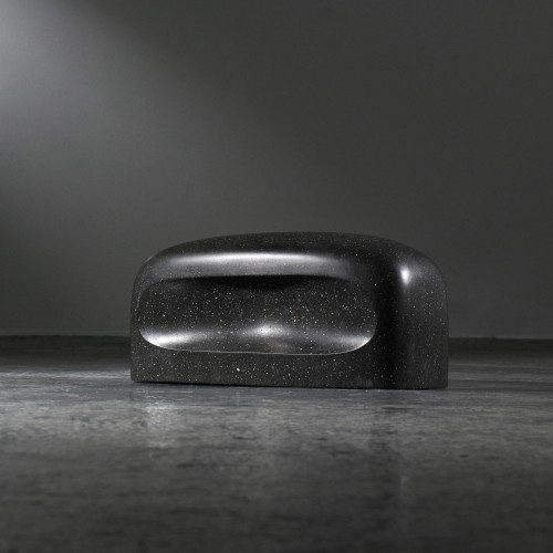 Sculpture en diabase par Robert Neuhauser, Suisse vers 1985