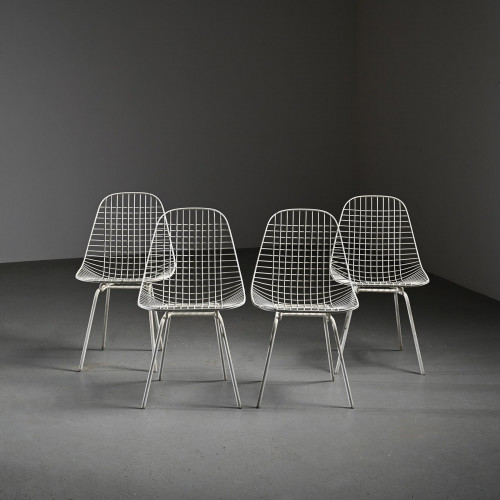 Lot de 4 chaises "Bikini" de Charles & Ray Eames pour Herman Miller, 1951