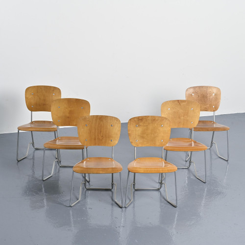 Chairs model Alu-Flex by Armin Wirth, circa 1965