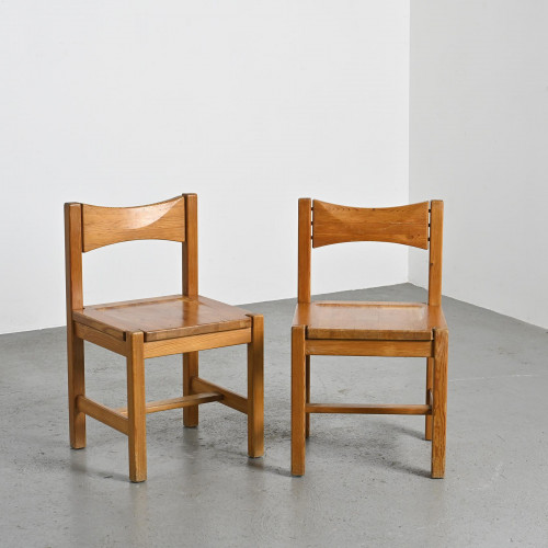 Pair of Hongisto Pine Chairs by Ilmari Tapiovaara, 1963