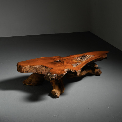 Sequoia Burl coffee table, North America circa 1970