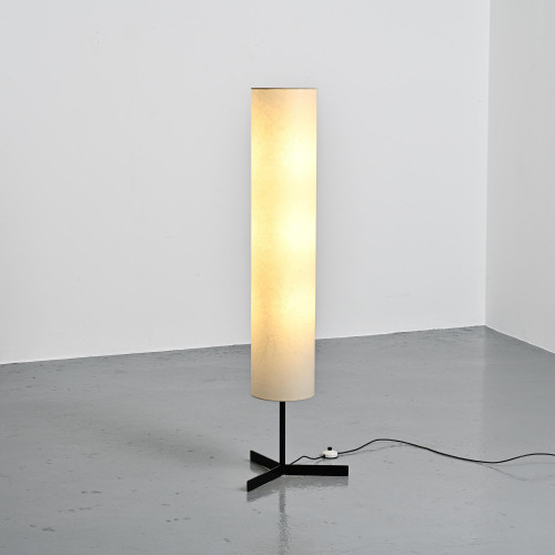 Lampadaire en papier de riz attribué à Temde, circa 1970