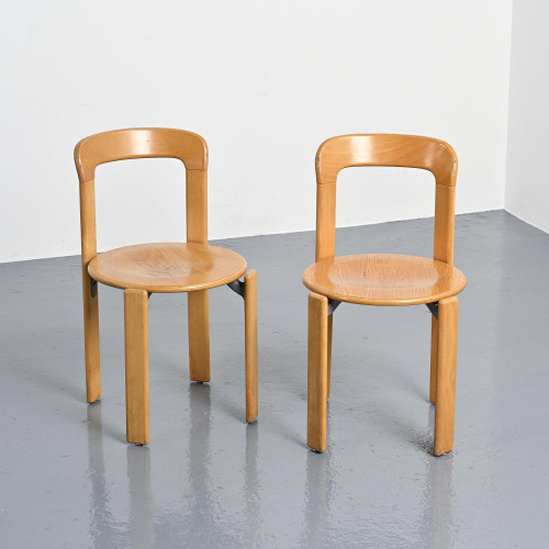 Paire de chaises vintage par Bruno Rey, Dietiker Switzerland