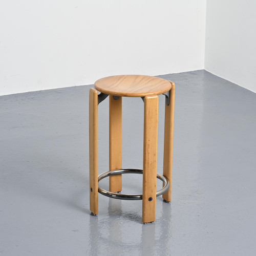 Tabouret haut par Bruno Rey, circa 1981