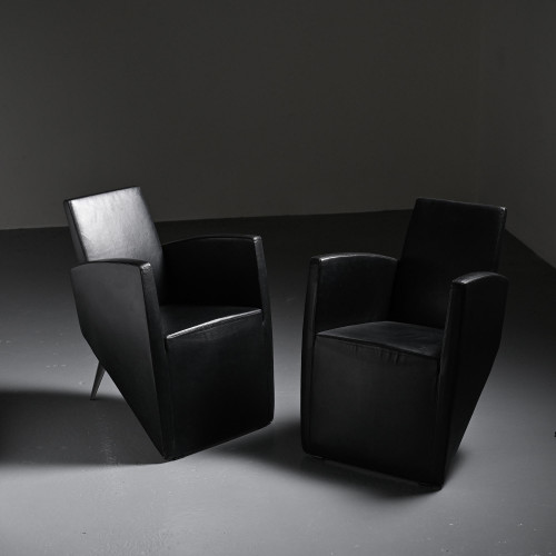 Paire de fauteuils modèle J. Lang par Philippe Starck, Driade 1987