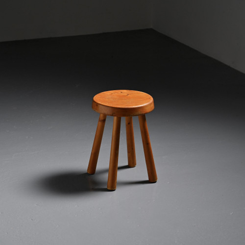 Tabouret Massue par Charlotte Perriand,  années 1970