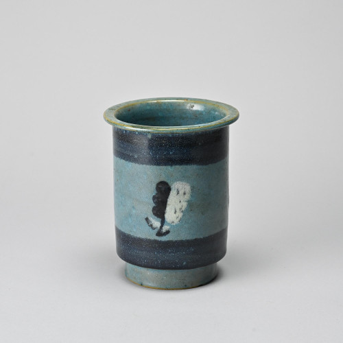 Small glazed ceramic vessel by Menelika pottery, circa 1950