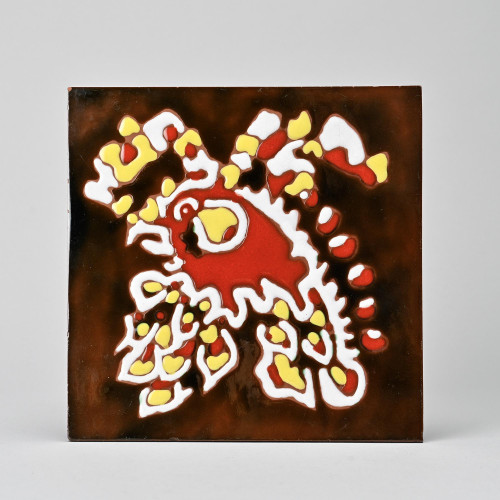 Ceramic tile by Jean Lurçat, Sant Vicens workshop, circa 1950