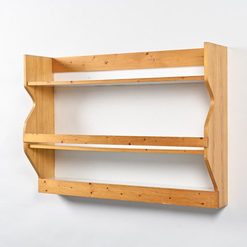 Pine wall shelf, Les Arcs 1800, circa 1970