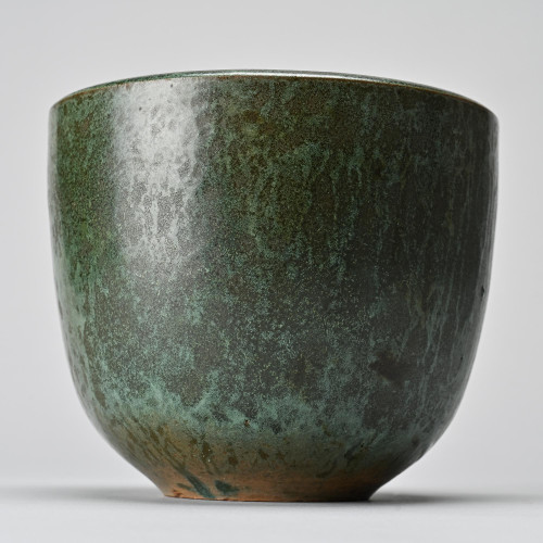 Green glazed ceramic bowl, Menelika circa 1960