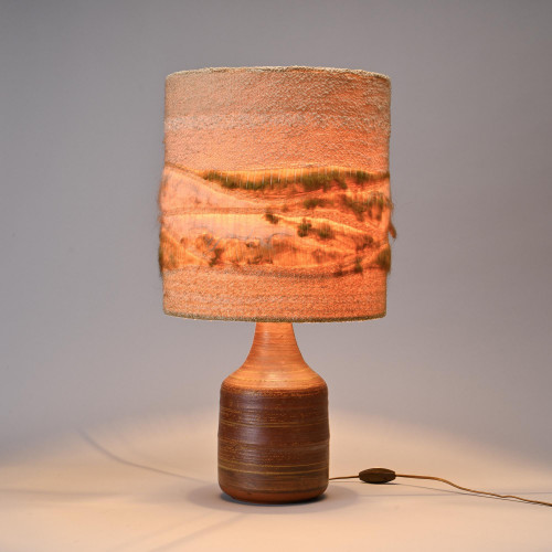 Ceramic lamp by Jacques Pouchain, Atelier Dieulefit, 1960s