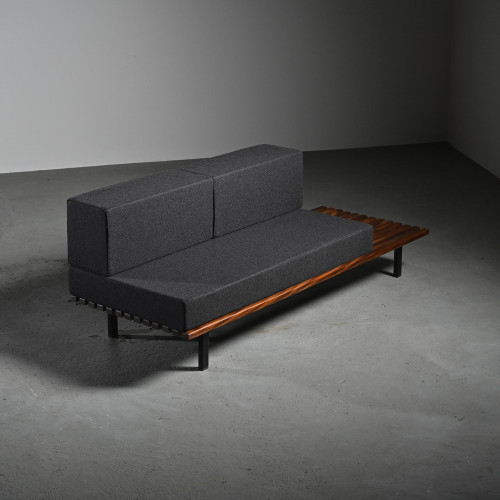 Charlotte Perriand Cansado Mahogany  Bench, circa 1962
