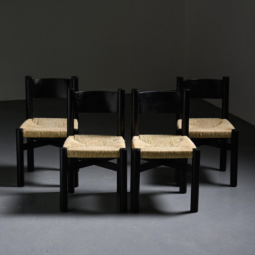 Méribel Chairs by Charlotte Perriand, Steph Simon, circa 1965