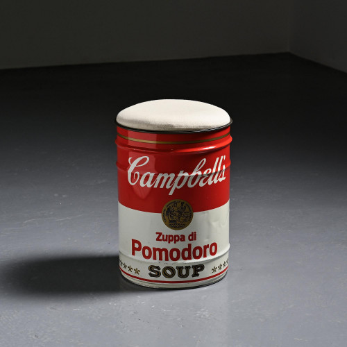 "Campbell's Soup Can" Stool by Dino Gavina, Ultramobile Simon, 1971