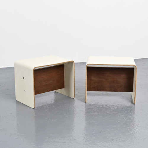 Pierre Guariche, Pair of  Bedside Tables for la Plagne, circa 1968