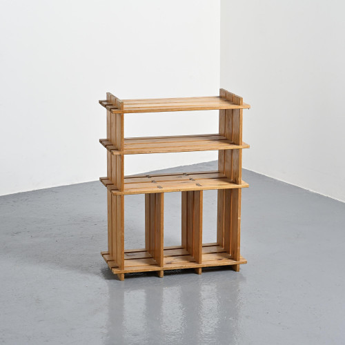 Pine Shelving Unit, France, circa 1970