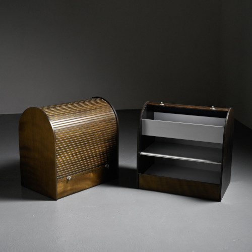 Paire de meubles à jalousie par Klaus Vogt pour Thut Möbel, circa 1970