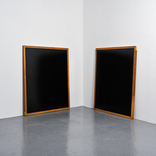 Paire de panneaux muraux, résidence Les Adrets, Les Arcs, circa 1970