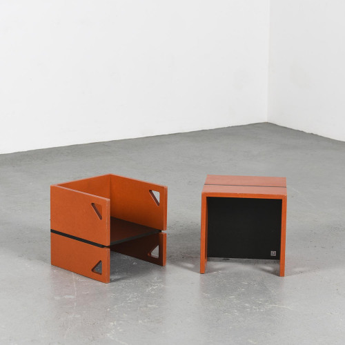 Pair of Children's Modular Armchairs, Kern + Kern, circa 2000