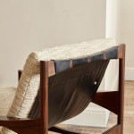 A pair of model P40 Iroco chairs with footstools by Franco Bettonica (1927 - 1999)