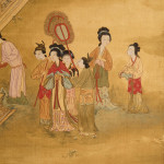 'One Hundred Beauties,' ink and watercolour on silk panels