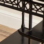 An Aesthetic Movement ebonised rectangular side table attributed to F.B. Goodyer for The Aesthetic Gallery