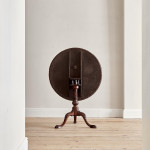 An exceptional George II mahogany tilt top tea table