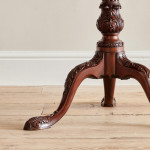An exceptional George II mahogany tilt top tea table