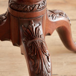 An exceptional George II mahogany tilt top tea table