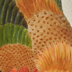 A Chinese Export reverse painted mirror