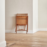 An early JH512 oak and rattan folding chair by Hans Wegner (1914 - 2007)
