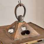 An Arts & Crafts copper plated lantern