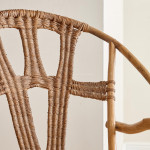 An unusual willow and wicker armchair