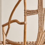 An unusual willow and wicker armchair