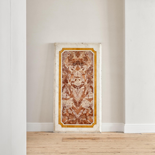 A large and rare rectangular commesso marble slab