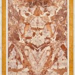 A large and rare rectangular commesso marble slab