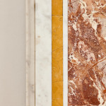A large and rare rectangular commesso marble slab
