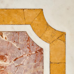 A large and rare rectangular commesso marble slab
