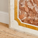 A large and rare rectangular commesso marble slab