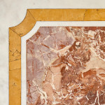 A large and rare rectangular commesso marble slab