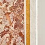 A large and rare rectangular commesso marble slab