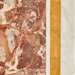 A large and rare rectangular commesso marble slab