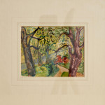 The Path Through the Trees - watercolour on paper by Alfred Lomnitz (1892 - 1953)