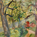 The Path Through the Trees - watercolour on paper by Alfred Lomnitz (1892 - 1953)