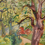 The Path Through the Trees - watercolour on paper by Alfred Lomnitz (1892 - 1953)