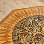 A Victorian oak Gothic Revival octagonal occasional table