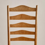 An ash ladderback chair designed by Ernest Gimson (1864 - 1919) and made by Edward Gardiner (1903 - 1958)