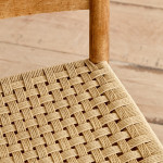 An ash ladderback chair designed by Ernest Gimson (1864 - 1919) and made by Edward Gardiner (1903 - 1958)